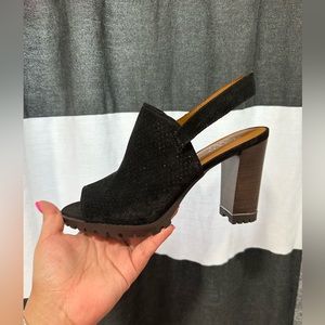 Franco sarto suede/leather heels
